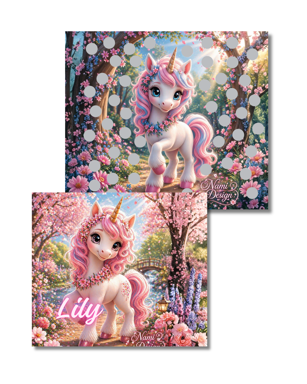 Zweier Klappkarte Einheftchallenge  Unicorn Jahreschallenge