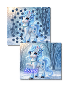 Zweier Klappkarte Einheftchallenge  Unicorn Jahreschallenge
