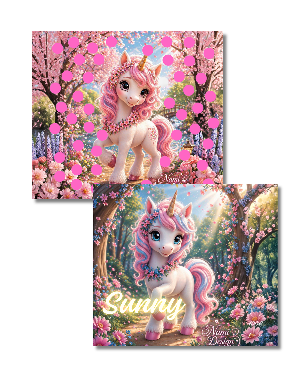 Zweier Klappkarte Einheftchallenge  Unicorn Jahreschallenge
