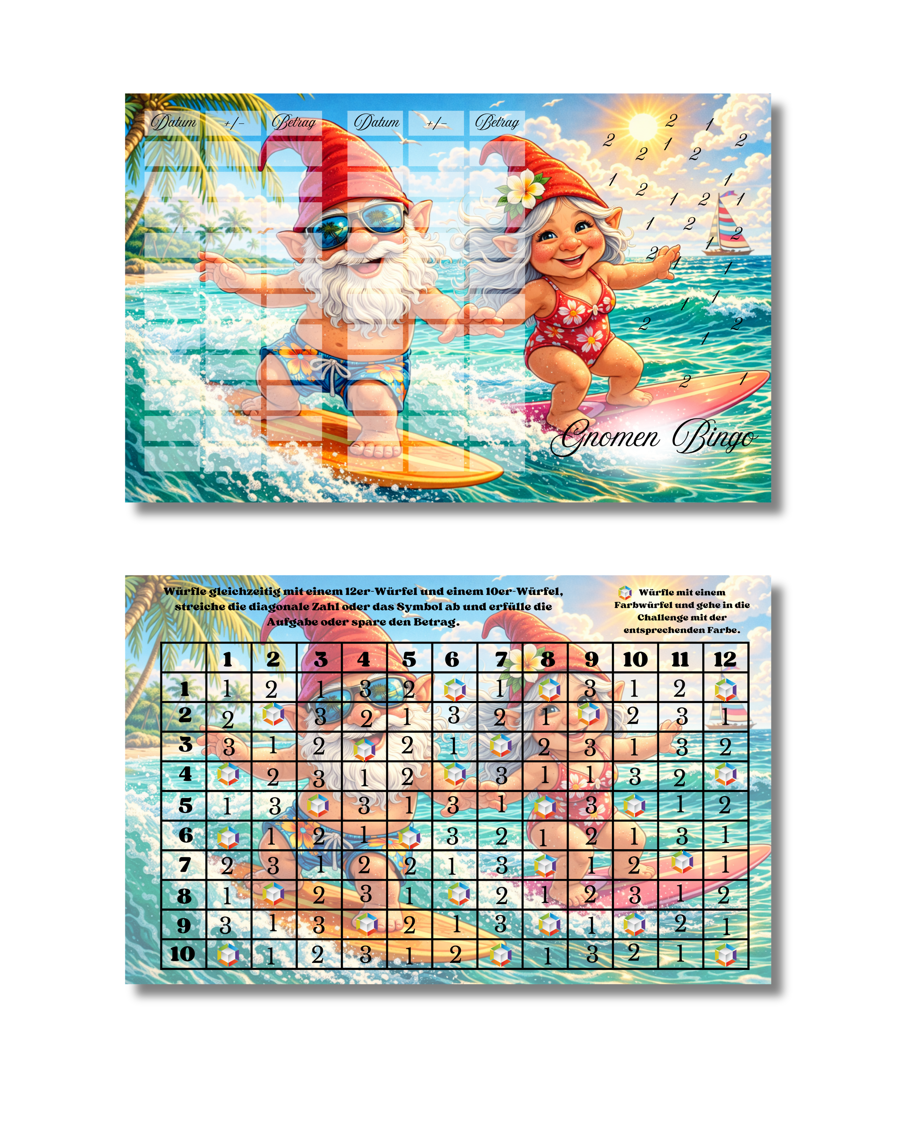 Spar Spiel "Gnomen Bingo"