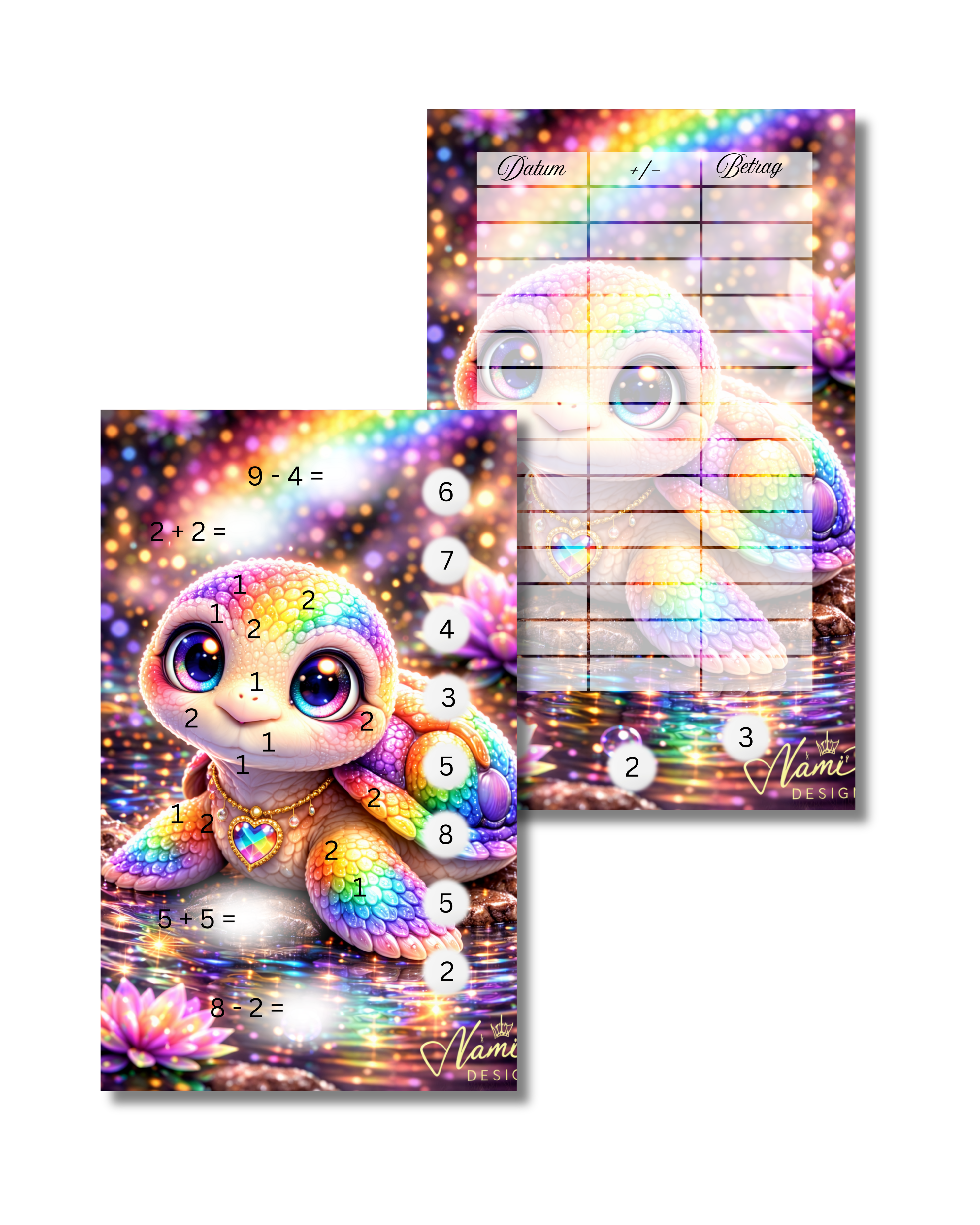 Einheftchallenge Rainbow Tiere