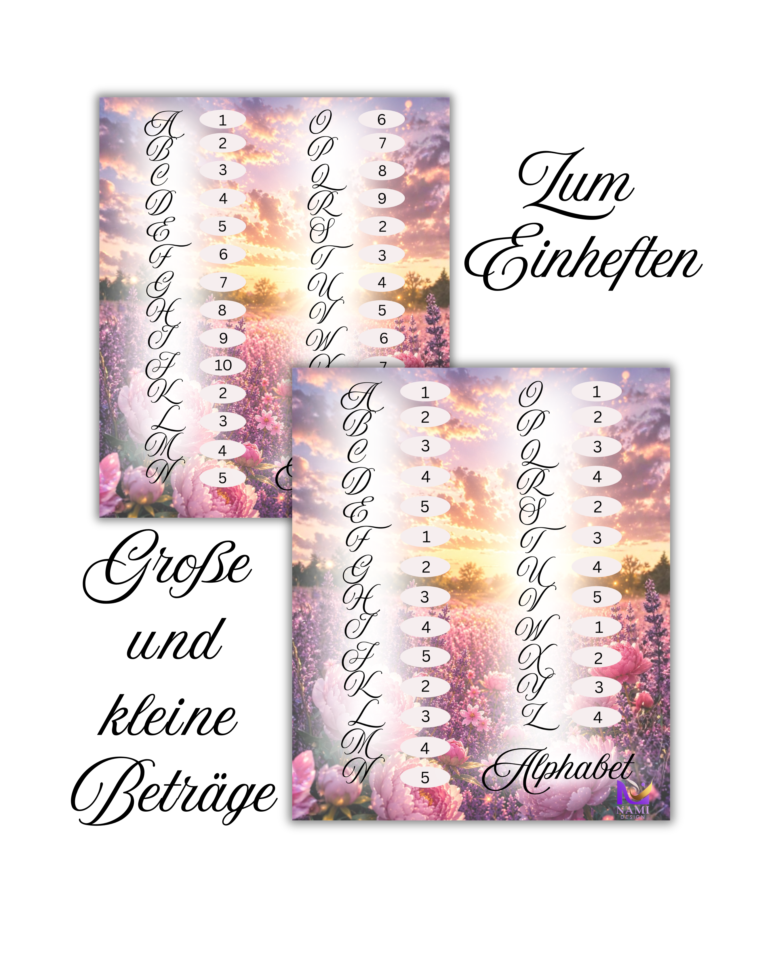 Alphabet Kärtchen