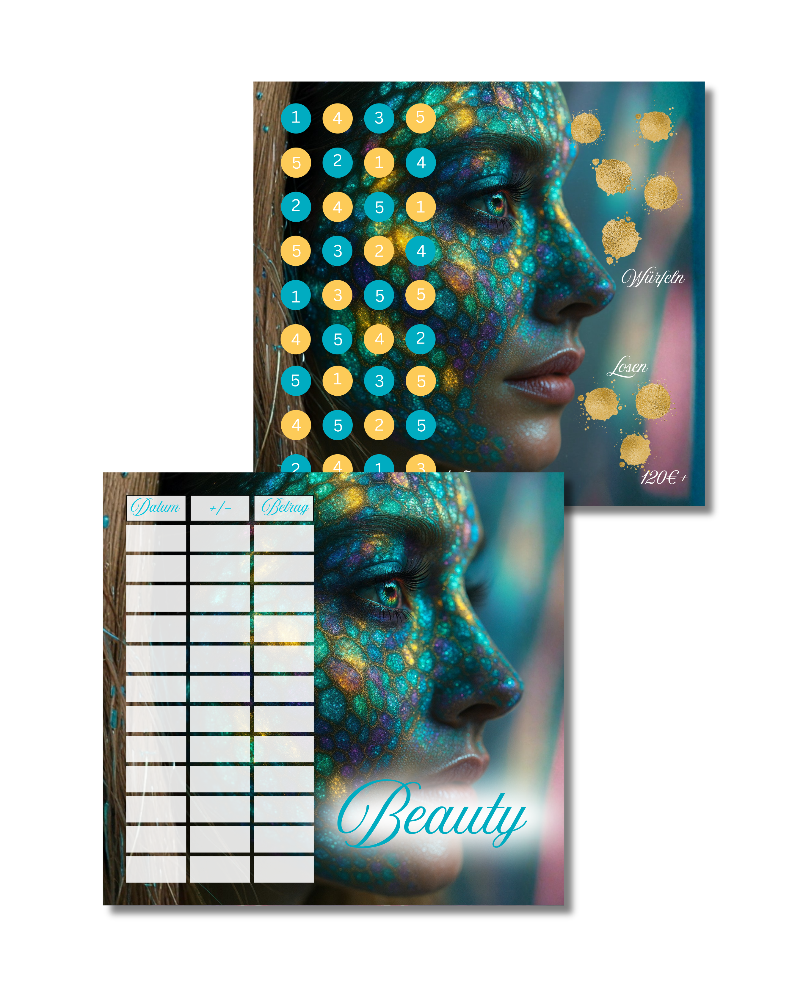 Zweier Klappkarte "Beauty"