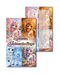 Zweier Klappkarte Einheftchallenge  Unicorn Jahreschallenge