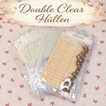 Double Clear-Hüllen mit Druckverschluss ohne Zipper 5er Set